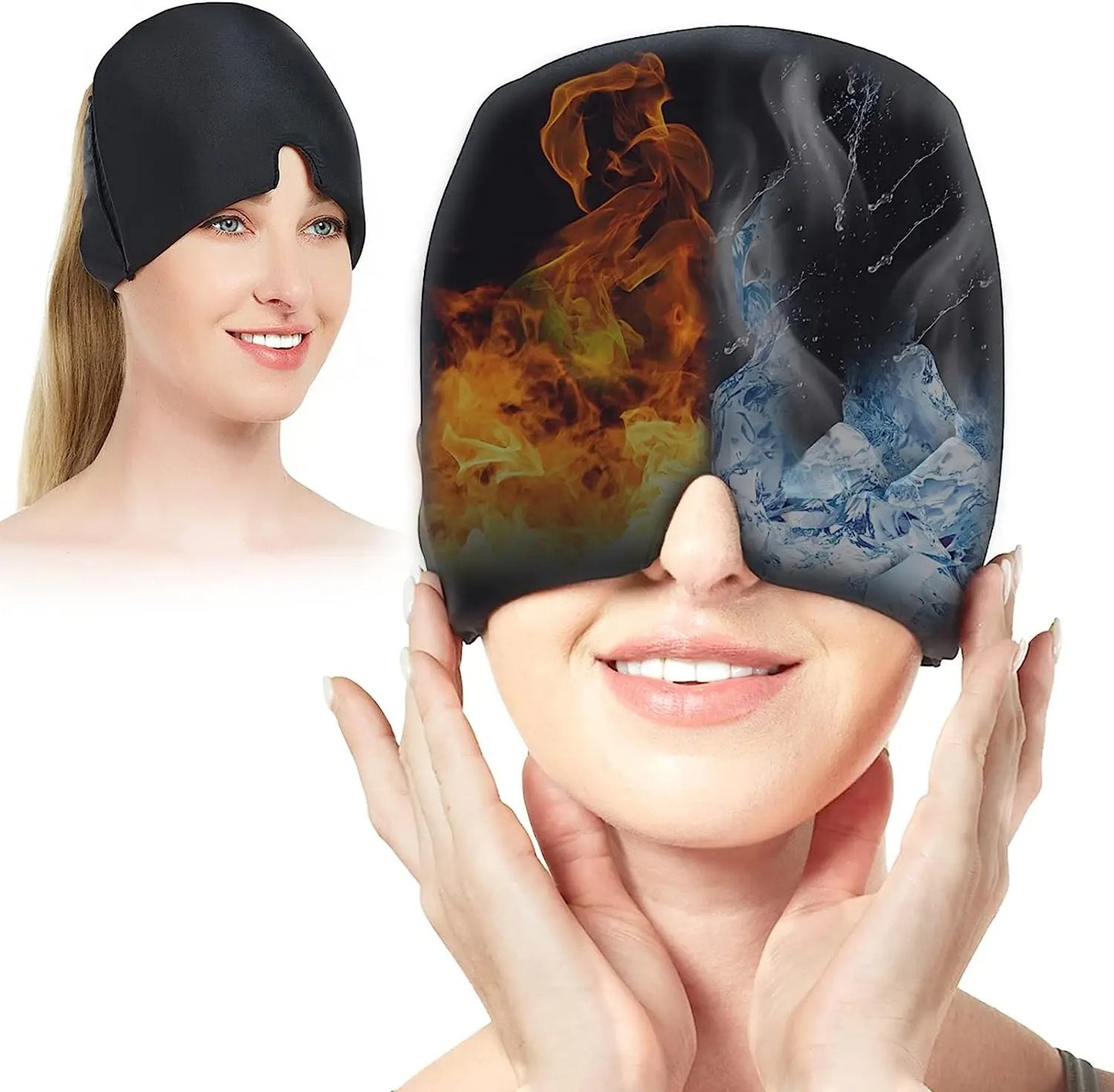Hot and Cold Gel Therapy Headache Migraine Relief Cap