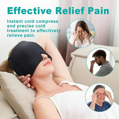 Hot and Cold Gel Therapy Headache Migraine Relief Cap